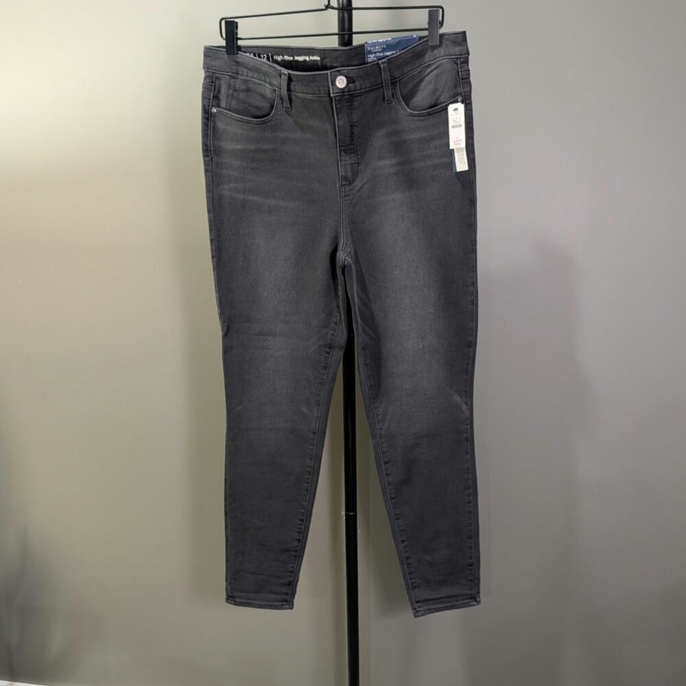 NWT Talbots High Rise Jegging Jeans Ankle Size 12 Black